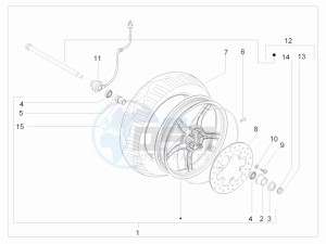 Zip 50 4T drawing Front wheel