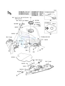 ZX 1000 D [NINJA ZX-10R] (D6F-D7FA) D6F drawing FUEL TANK