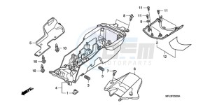 CBR1000RR9 UK - (E / MKH TRI) drawing REAR FENDER (CBR1000RR)