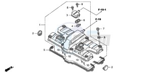 CB1300S CB1300SUPER FOUR drawing CYLINDER HEAD COVER