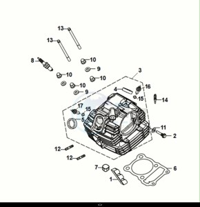 NH-T125I (MG12B2-EU) (E5) (M1) drawing CYLINDER HEAD - SPARK PLUG