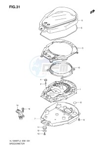 VL1500 BT drawing SPEEDOMETER