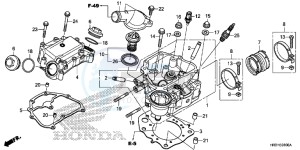 TRX420FE1H Europe Direct - (ED) drawing CYLINDER HEAD