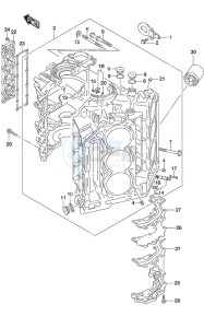 DF 250 drawing Cylinder Block SS Model