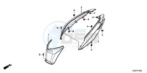 NSC50WHC drawing BODY COVER (NSC50/MPD/WH)