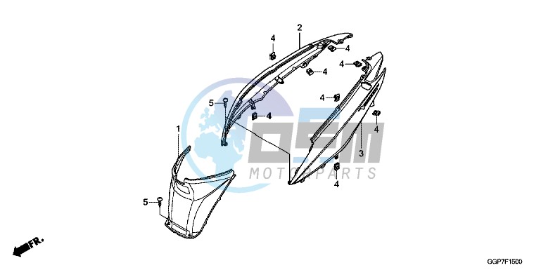 BODY COVER (NSC50/MPD/WH)