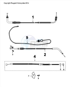 DJANGO 50 4T HERITAGE drawing CONTROLS AND CABLES