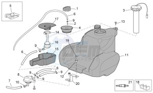 Scarabeo 100 4T e3 net drawing Fuel tank II