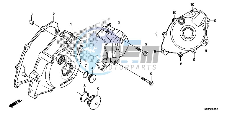 LEFT CRANKCASE COVER