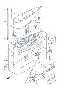 DF 225 drawing Gear Case (C/R)