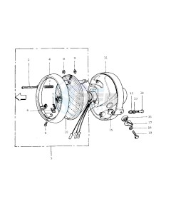 F7 (C-D) 175 drawing HEADLIGHT -- 74-75 F7-C_F6-D- -