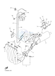 FZ1-S FZ1 FAZER 1000 (1CAK 1CAL) drawing EXHAUST