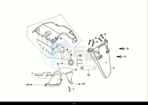 FIDDLE II 50 (AF05W5-NL) (E5) (M1) drawing REAR FENDER - REAR INNER FENDER