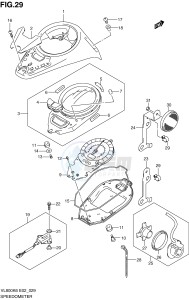 VL800 (E2) VOLUSIA drawing SPEEDOMETER (VL800K6)