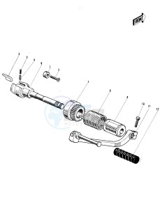 C2 SS TR [ROADRUNNER] (SS-TR) 125 [ROADRUNNER] drawing KICKSTARTER MECHANISM