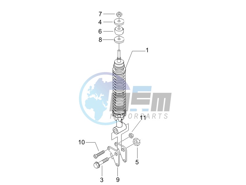 Rear suspension - Shock absorbers