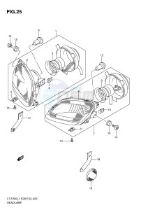 LT-F250 (E28-E33) drawing HEADLAMP (LT-F250L1 E28)