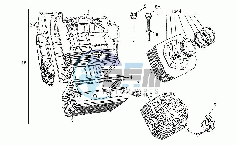 Crankcase, grey