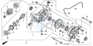 TRX420FPAC TRX420 ED drawing REAR FINAL GEAR