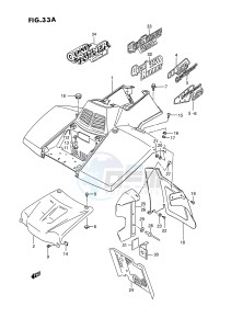 LT-F250 (E28) drawing FRONT FENDER (MODEL M N P R S T)