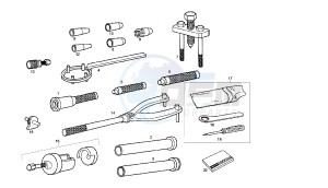 SENDA R DRD RACING LTD - 50 CC VTHSR1A2B5 . drawing WORKSHOP SERVICE TOOLS