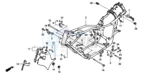 VT600C drawing FRAME BODY