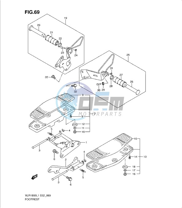 FOOTREST (VLR1800TL1 E19)