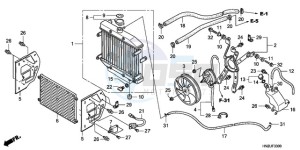 TRX500FAA Australia - (U) drawing RADIATOR