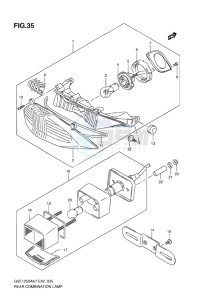 GSF-1250 BANDIT EU drawing REAR COMBINATION LAMP