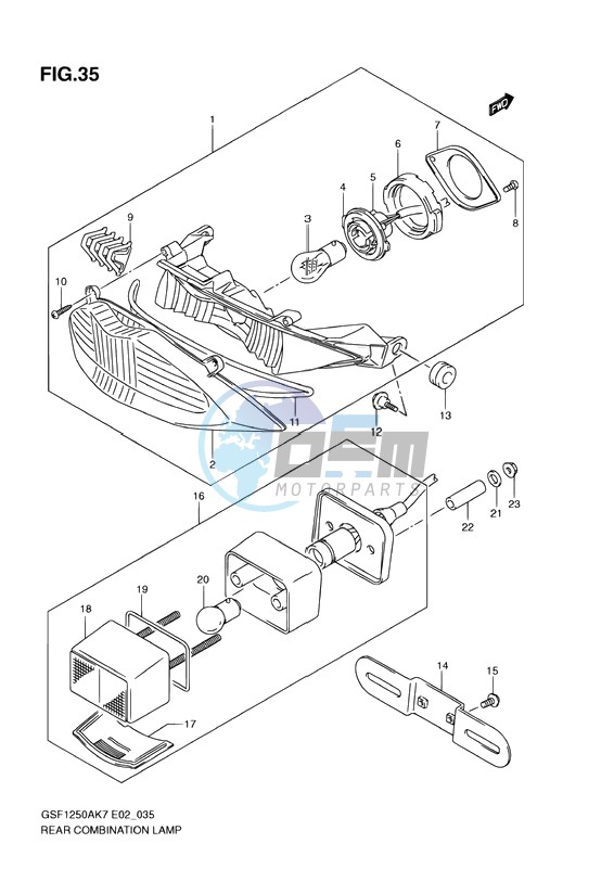 REAR COMBINATION LAMP