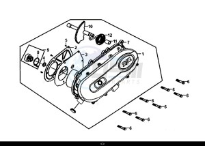 SYMPHONY ST 50 (XB05W4-EU) (E4) (L7-M0) drawing L. CRANK CASE COVER