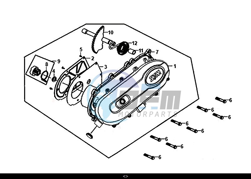 L. CRANK CASE COVER