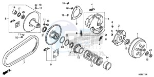 SH125ADE SH125AD UK - (E) drawing DRIVEN FACE