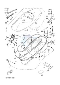 YP125RA (ABS) X-MAX 125 ABS (2DMJ 2DMJ) drawing SEAT