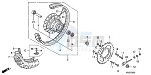 CRF80F9 Mexico - (MX) drawing REAR WHEEL