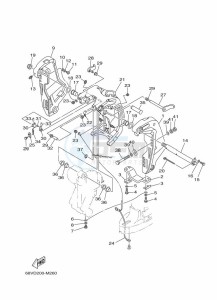 F115AETX drawing FRONT-FAIRING-BRACKET