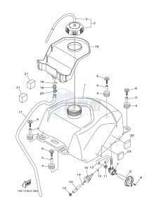 YFM300 RAPTOR 300 (1SC6 1SC7 1SC5) drawing FUEL TANK