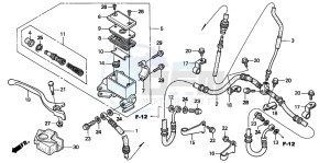 TRX250TE FOURTRAX RECON ES drawing FR. BRAKE MASTER CYLINDER