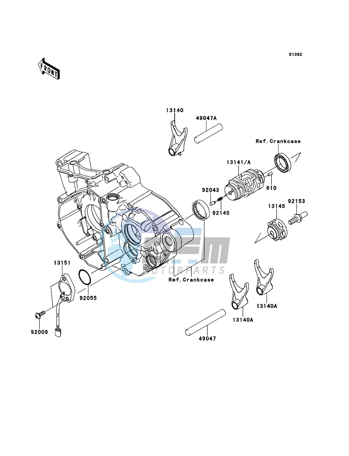 Gear Change Drum/Shift Fork(s)