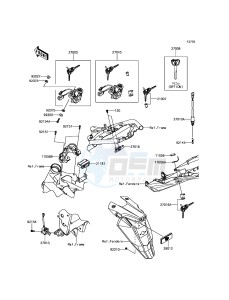 Z800 ABS ZR800BGF FR GB XX (EU ME A(FRICA) drawing Ignition Switch