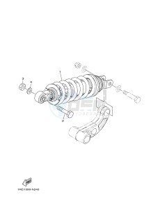 MT09A MT-09 ABS 900 (2DRF 2DRG) drawing REAR SUSPENSION