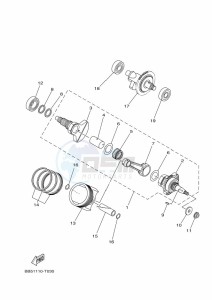 YFM450FWBD KODIAK 450 (B5R2) drawing CRANKSHAFT & PISTON