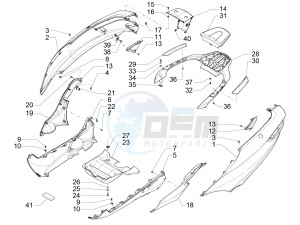 MP3 300 LT BUSINESS - SPORT ABS - ENJOY (EMEA) drawing Side cover - Spoiler