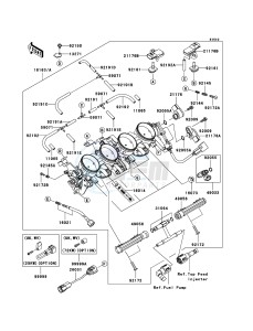 NINJA ZX-6R ZX636-C1H FR GB XX (EU ME A(FRICA) drawing Throttle