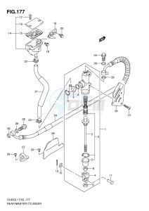 DL650 (E2) V-Strom drawing REAR MASTER CYLINDER (DL650L1 E2)