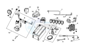 WOLF 250EFI drawing ELECTRONIC PARTS