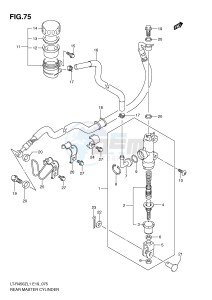 LT-R450 (E19) drawing REAR MASTER CYLINDER