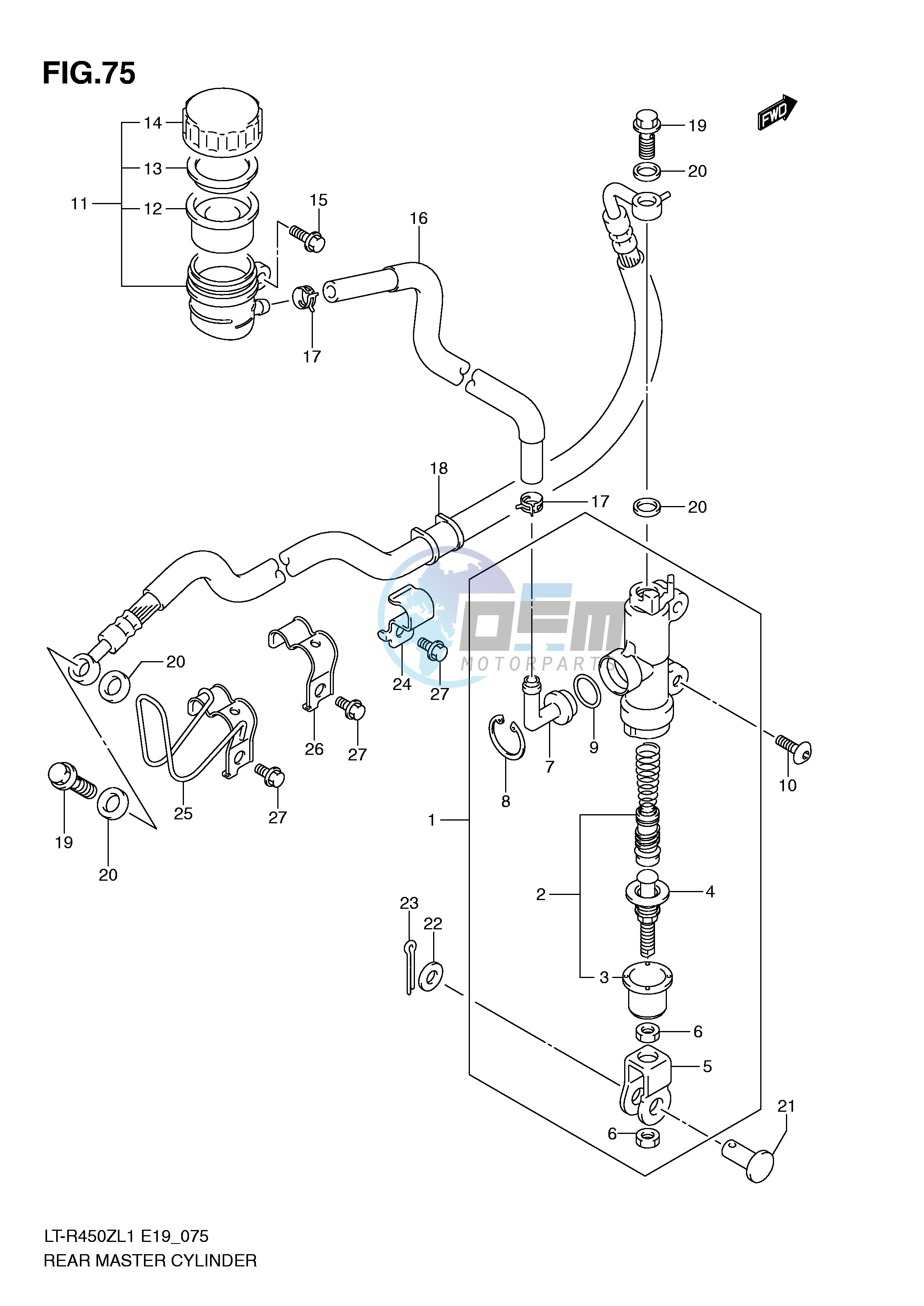 REAR MASTER CYLINDER