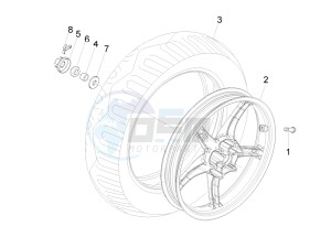 Liberty 125 4t ptt (I) Italy drawing Rear Wheel