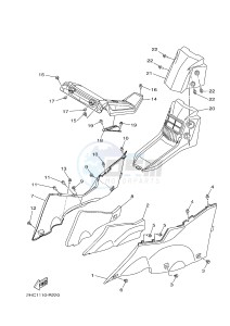 YXZ1000ES YXZ10YPSG YXZ1000R EPS SPECIAL EDITION (2HC1) drawing SIDE COVER 2